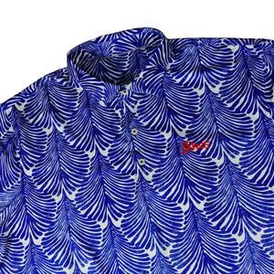 Johnnie-O Performance Floral Leaf Tropical St Ives Golf Polo Shirt XL